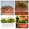Bloem Terrabox Chocolate Resin Rectangular Veranda Planter 9.8 H x 11.7 W x 26.3 D in.