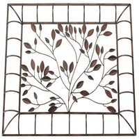 Gardman 22 in. H X 26-1/2 in. W X .5 in. L Black/Brown Metal Wall Art