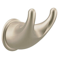 SATIN NICKEL DOUBLE ROBE HOOK