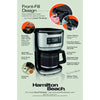 Hamilton Beach 14 cup Black/Silver Coffee Maker