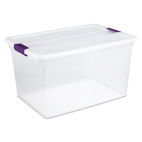 Sterilite 66 Quart Storage Totes, 6 Pack, and 6 Quart Storage