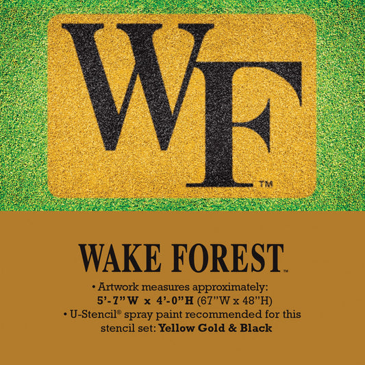 U-Stencil WF Wake Forest Lawn Stencil