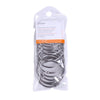 Kenney Chrome Silver Steel Shower Curtain Rings 12 pk