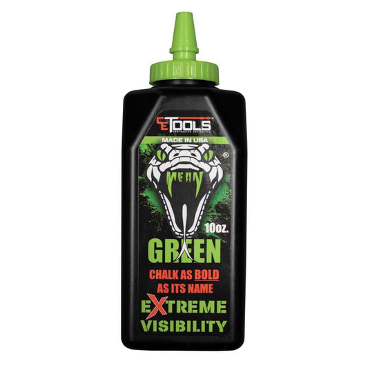 CE Tools 10 oz Standard Extreme Visibility Marking Chalk Fluorescent Green 1 pk