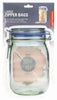 KIKKERLAND 0.1 in. W X 6.9 in. L Clear Polyethylene Mason Jar Storage Bag (Pack of 24).
