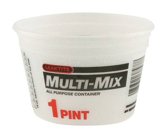 Leaktite Clear 1 pt. Plastic Bucket (Pack of 25)