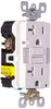 Leviton SmartlockPro 20 amps 125 V Duplex White GFCI Outlet 5-20R 1 pk