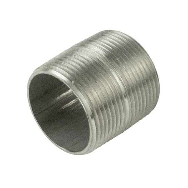 B&K Proline 3/8 in. MIP in. X 3/8 in. D MIP Stainless Steel 4 in. L Close Nipple