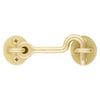 National Hardware 4 in. L Brushed Gold Steel Hook and Eye Closure 1 pc - Deal of The Week