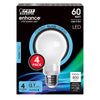 Feit Enhance A19 E26 (Medium) LED Bulb Daylight 60 Watt Equivalence 4 pk