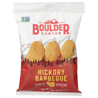 Boulder Canyon Hickory Barbeque Kettle Cooked Potato Chips 2 oz. Pegged (Pack of 8)
