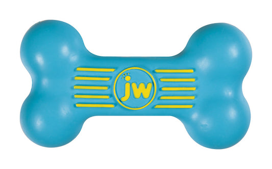 JW Pet iSqueak Assorted Rubber Bone Squeak Dog Toy Medium 1 pk