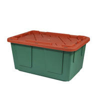 Greenmade Pro. Grade 27 gal Green/Red Storage Bin 14.7 in. H X 20.4 in. W X 30.4 in. D Stackable (Pack of 4)