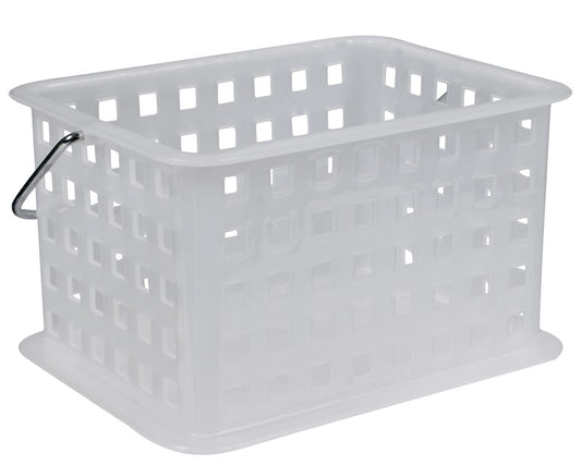 iDesign Green Storage Basket 5 in. H X 7 in. W Stackable