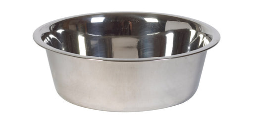 Hilo Silver Plain Stainless Steel 3 qt Pet Dish For Dogs