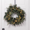 Celebrations Home 30 in. D X 2.5 ft. L LED Prelit Battery Operated Decorated Wreath (Pack of 4)
