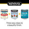 Minwax Wood Finish Water-Based Semi-Transparent Classic Gray Water-Based Wood Stain 1 qt (Pack of 4)