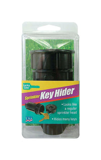 Lucky Line Sprinkler 3-5/8 in. D Plastic Black Key Hider - Open Box