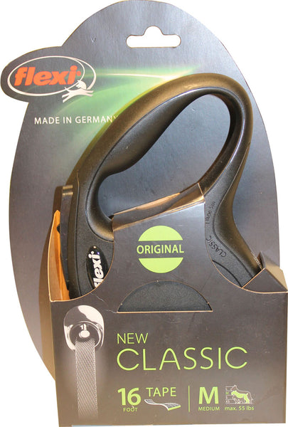 Cinta Flexi Classic mediana, 55 lb, 16 pies, negra