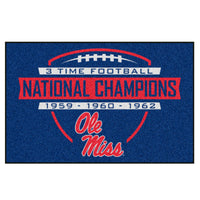 University of Mississippi (Ole Miss) Dynasty Rug - 19in. X 30in.