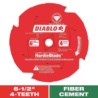 Diablo HardieBlade 6-1/2 in. Dia. x 5/8 in. PCD Fiber Cement Blade 4 teeth 1 pk
