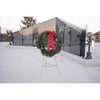 Holiday Bright Lights 30 in.   D Decorated Memorial Christmas Wreath with Stand (Pack of 4).