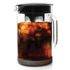 Primula Black Cold Brew Iced Coffee Maker with Lid and Glass Pitcher