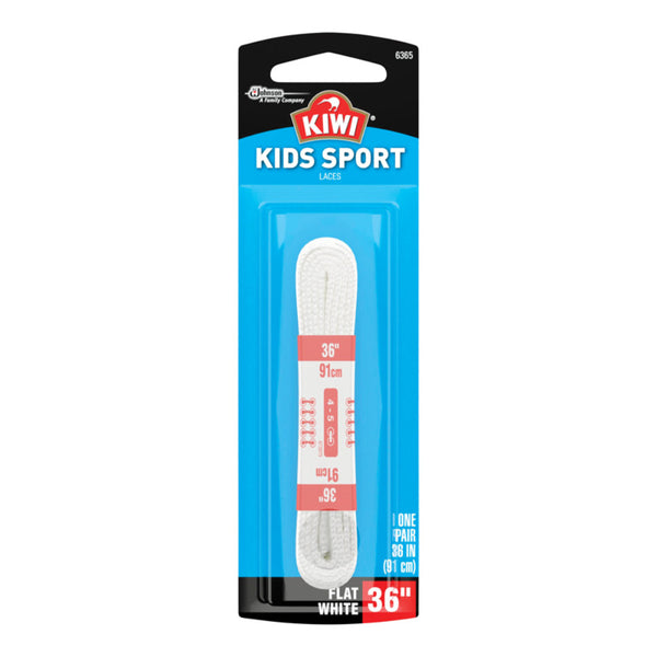 Cordones blancos para zapatos Kiwi Sport de 36 in. - Oferta de la semana