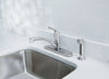 OakBrook Pacifica One Handle Chrome Kitchen Faucet Side Sprayer Included