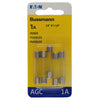 Bussmann 1 amps AGC Mini Automotive Fuse 5 pk