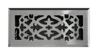 Tru Aire 2 in. H X 12 in. W 1-Way Satin Silver Steel Floor Diffuser