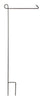 Evergreen 44 in. L Metal Garden Flag Stand Matte