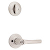 Kwikset Henley Satin Nickel Lever and Single Cylinder Deadbolt KW1 1-3/4 in.
