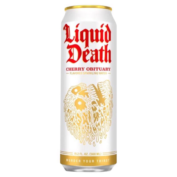 Liquid Death Cherry Sparkling Natural Mineral Water 19.2 fl. oz. 1 pk (Pack of 12)