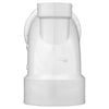 Charlotte Pipe Schedule 40 3 in. Hub X 3 in. D Hub PVC Elbow 1 pk