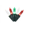 Celebrations Platinum LED T5 Red/Green/Pure White 50 ct String Christmas Lights