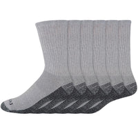 Dickies Dri-Tech Men's 6-12 Crew Socks Gray (Pack of 2)