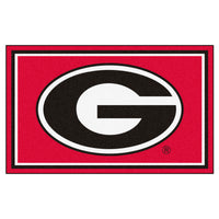 University of Georgia 4ft. x 6ft. Plush Area Rug
