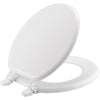 Mayfair Round White Molded Wood Toilet Seat