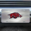University of Arkansas 3D Stainless Steel License Plate