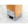 Simpson Strong-Tie ZMAX 3.13 in. H x 5.5 in. W 14 Ga. Galvanized Steel Post Base (Pack of 10) - Open Box