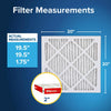 Filtrete 20 in. W X 20 in. H X 2 in. D Polypropylene 11 MERV Pleated Air Filter 1 pk (Pack of 4)