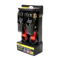 CargoLoc 1 in. W X 15 ft. L Orange Ratchet Tie Down Set 500 lb 2 pk