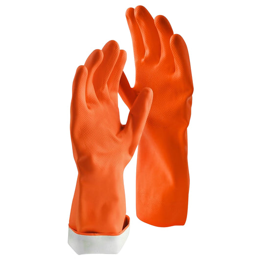 Libman 1324 Medium Orange Premium Latex Gloves
