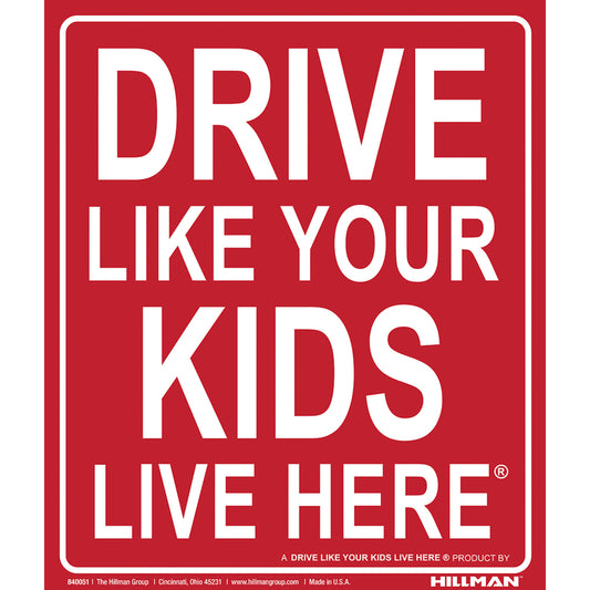Hillman English Red Children At Play Sign 19 in. H X 24 in. W (Pack of 6)