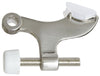 National Hardware Zinc w/Rubber Tip Satin Nickel Silver Hinge Pin Door Stop Mounts to door