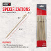 Weber Original Bamboo Skewers 25 Pack 9.5 Inch Disposable Grilling Sticks for Kabobs and BBQ 