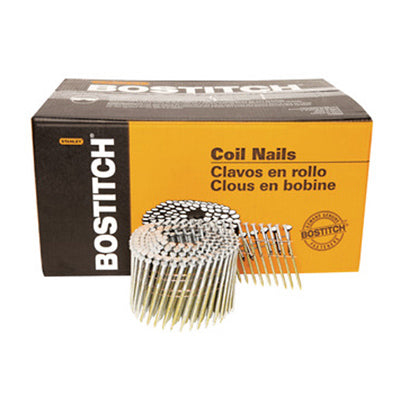 Bostitch 3-1/4 in. Angled Coil Coated Framing Nails 15 deg 2700 pk