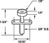 Prime-Line Mill White Steel Guide Wheel 2 pc