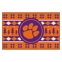Clemson University Holiday Sweater Rug - 19in. x 30in.